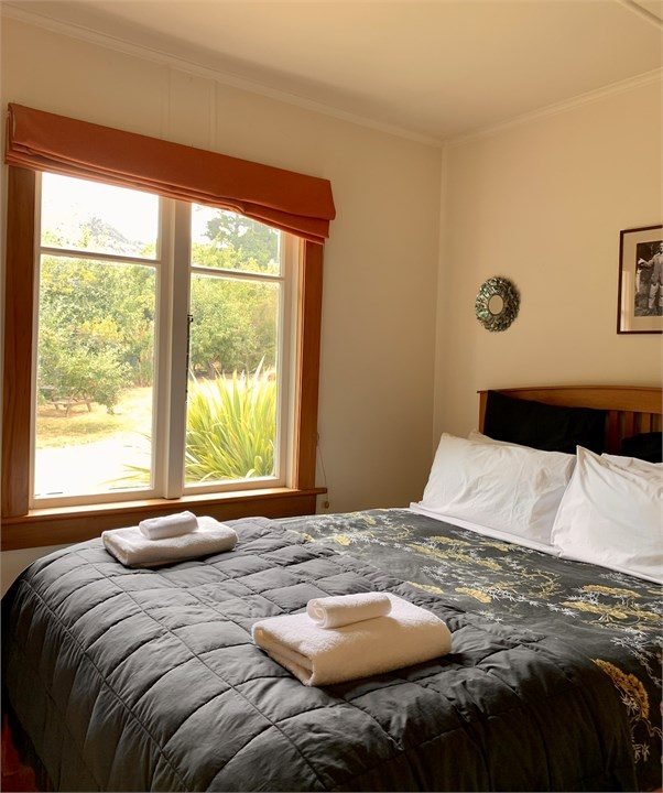 Bedroom two at The Black Shack, Lake Hawea bach