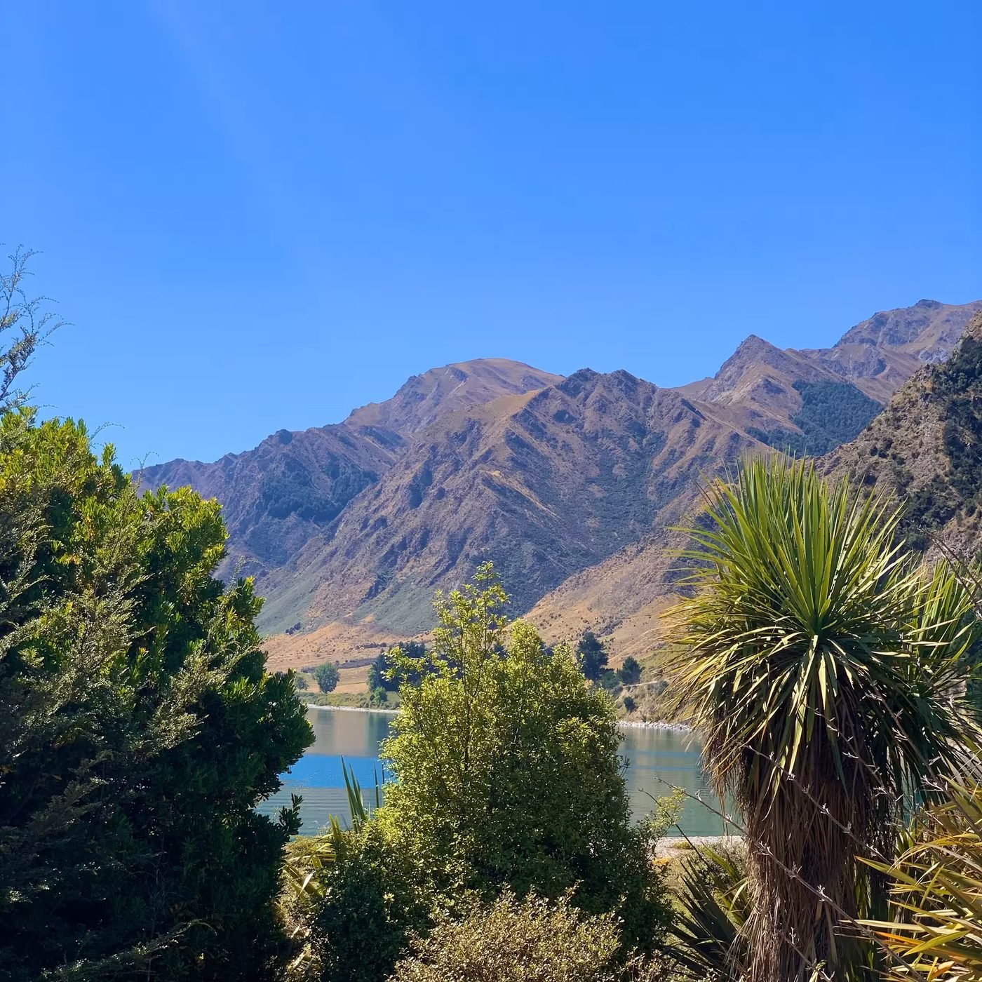 Mountains surrounding Lake Hawea